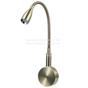 Meanyee Touch Switch Stepless Dimmable Hard-Wired Reading Lamp Wall Mount Surface Sconce Lamp Led Bedside Lights/Lamp for Book Reading in Bed(Warm White 3000-3200k) Bronze Finished thumbnail-1