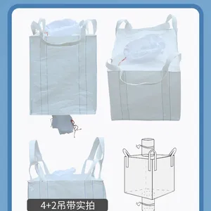 1000kg 1500kg Factory Wholesale FIBC Mesh Firewood Potato Onion Big Bulk Ventilated Jumbo Large Vented Bag thumbnail-2