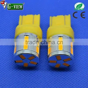 Yellow Amber Led Automotive Light T20 13smd 5630 Samsung Chip T20 Led Car Auto Bulb thumbnail-4