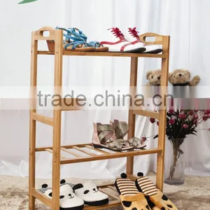 Wood Shoe Rack Bamboo Cheap Shoe Rack thumbnail-1