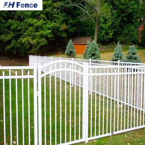 Carbon Steel Steel Hercules Pressed Spear Top Fence Black Metal Fence Panels thumbnail-4