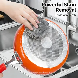 Wholesale Galvanize Wire Mesh Scourer for Kitchen Clean thumbnail-3
