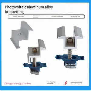 Solar Photovoltaic Panel Clamps, 50*35 Edge Clamps Made of Aluminum Alloy, Photovoltaic Mounting Accessories thumbnail-2