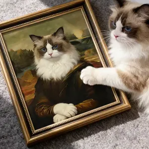Custom Pet Portrait Oil Painting on Canvas - Handmade With Eco-Friendly Paints thumbnail-3