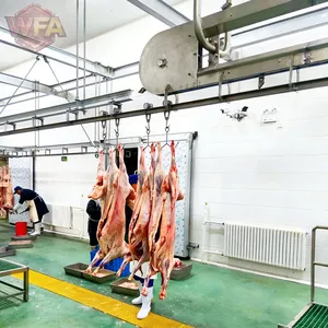 Small Halal Sheep Slaughter Machine Egypt Lamb Processing Line Easy to Clean Goat Abattoir Equipment Smart PLC System thumbnail-1