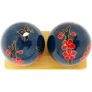 Harmony of Motion & Stillness, Unity of Heaven & Man, Therapy Balls, Stress Relief,Chinese Health Hand Balls With Chimes thumbnail-5