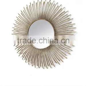 Gold Mirror Designer Wall Frame/round Wall Mirror Manufacture and Wholseller thumbnail-1