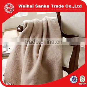 Super Soft Plain Dyed Coral Fleece Blanket thumbnail-1