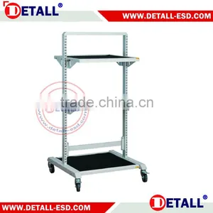 Height Adjustable Antistatic Cart With Two Shelves thumbnail-4