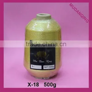 High Quality Colorful Gold MX Type Metallic Yarn for RibbonX18 thumbnail-1