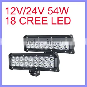 DC 12V/24V 54W 18 LED Universal Car LED Light Bar LED Offroad Light thumbnail-1
