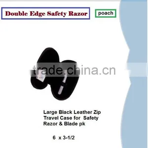 Double Edge Safety Razor Leather Pouch thumbnail-5