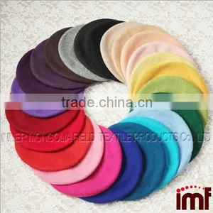 Luxury Traditional Black Wool Beret Cap Hat Quality Choice thumbnail-2