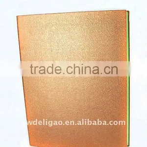 Embossed Art Paper Wrapping Ring Binder Desktop File Holder for Office Stationery Cardboard A4 or FC Size thumbnail-1