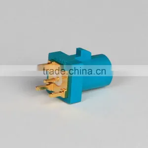 Fakra Plug PCB Mount Connector & Waterblue Neutral Coding Mini RF Connector PCB thumbnail-2