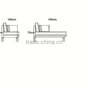 2015 Modern Design High Fashion Home Sofa Top Grain Leather Furniture Living Room MS1210 thumbnail-5