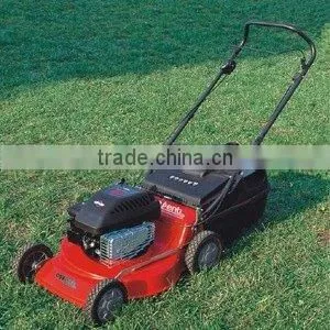 19" Hand Push Gasoline Lawn Mower Grass Cutter and Garden Tools (CJ19TZHB40) thumbnail-1