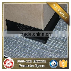 Laminate Flooring Brushed Silver Inner Corner Aluminium Wall Skirting Board With End Caps thumbnail-4