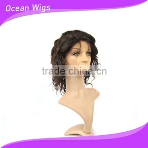 Human Hair Lace Wig, Body Wave, 12", Natural Color thumbnail-3