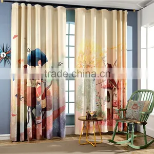 Printed Cartoon Curtain Fabric thumbnail-1