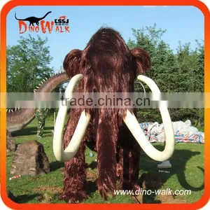 5 Meters Life Size Foam Animatronic Animal Mammoth Model for Sale thumbnail-1