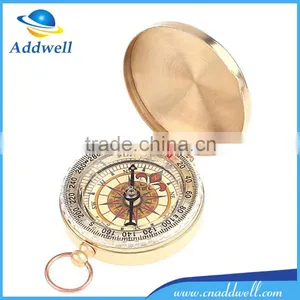 Classic Pocket Watch Style Bronzing Antique Camping Compass With Night Light Quality Choice thumbnail-1