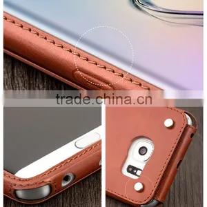 Phone Case Factory Top Leather Case for Samsung Galaxy s6 thumbnail-5
