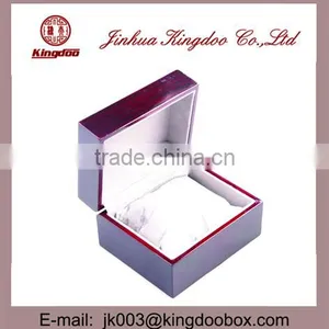 Jinhua Supplier Rectangular Wooden MDF Watch Box With Hinge thumbnail-2