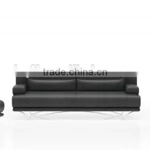 S-63 Steel Leather King Size Sofa thumbnail-2