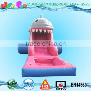 Commercial Grade Inflatable Water Slides, Whale Water Slide With Pool thumbnail-3
