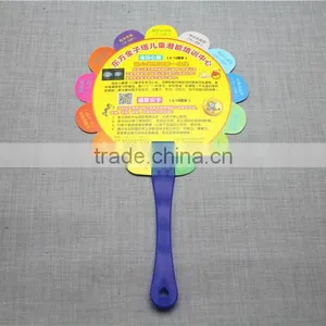 2016 Best Selling Colorful pp Plastic Small Hand Fan Advertising Hand Fan Promotional Hand Fan Wedding thumbnail-2