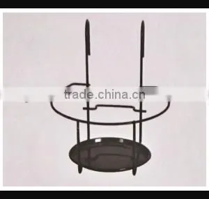 Galvanized Hanging Flower Pot Rack thumbnail-4