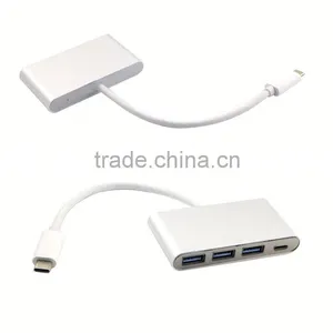 2 Port Hub Adapter Type c Usb 3.1 Hub thumbnail-1