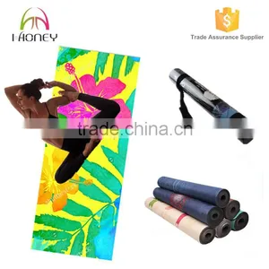 Hot Yoga Mat Foldable Reversible Machine Washable Eco-Friendly Gym Mat thumbnail-1