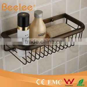 Calssic Antique Brass Wall Mounted Bathroom Wire Soap Basket thumbnail-1