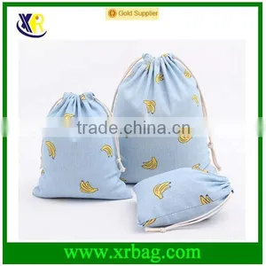 Custom Printed Grocery Cotton Drawstring Sling Bag thumbnail-2