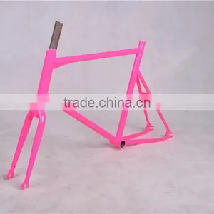 Colored 700C*52CM KINGBIKE Steel 520 Fixie Bike Frame thumbnail-1
