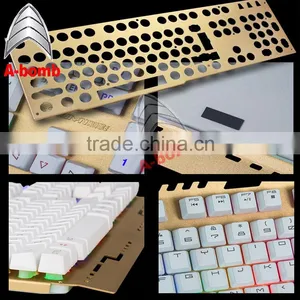 2016 A-bomb Waterproof LED Mechanical Keyboard With Metal Material and ABS thumbnail-3