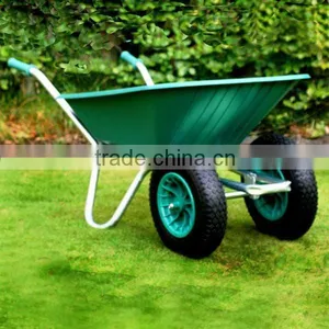 Double Wheels Convenient Wheel Barrow WB6427 thumbnail-1