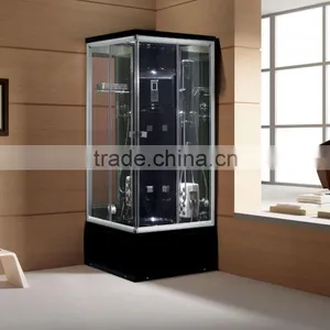 Modern Home Furniture Steam Shower Room With LED Lights Massage Surf Jets thumbnail-1