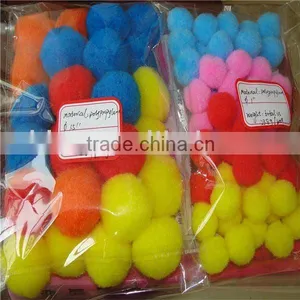 Provide Size Polypropylene Pom, Poms ,pompons 50pcs/bag thumbnail-1