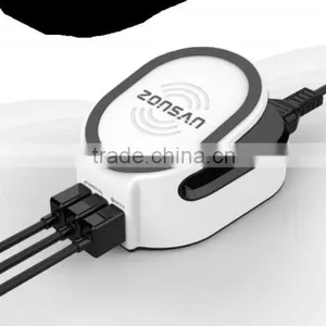 Amazon Hot Selling 3 in 1 Mutifunctional QC 2.0 USB Charger Qi Wireless Charger thumbnail-2