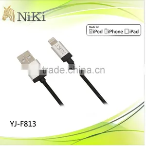 MFi Usb Data Cable Fabric Braided for Iphone 5 With High Speed Transfer Rate Cable thumbnail-1