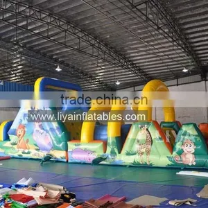 2015 Adult Giant Safari Inflatable Obstacle Course for Sale thumbnail-1
