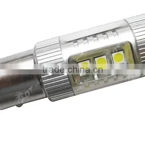 White 16 LED 80W 12-24V Auto Tail Rear Brake Light, BAY15D 1157 Bulbs thumbnail-3