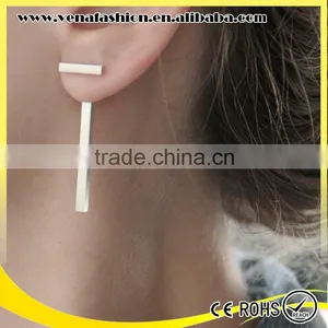 Hot Sale T Simple Hanging Fashion Gold Plated Earring thumbnail-1