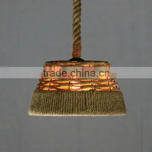 Hot Model Lee Broom Hemp Rope Bulb Replica Chandelier thumbnail-1