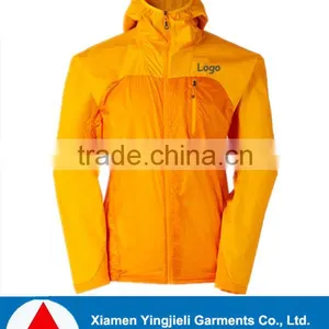 Factory Price Yellow Bright Color Mens Breathable Running Jacket/rain Jacket thumbnail-1