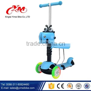 PP Material Best Kick Scooter for Kids / Cheap Children Kick Scooter With Music / Four Wheels Breaststroke Kick Scooter thumbnail-2