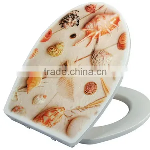 Urea Formaldehyde Toilet With Beautiful Applique Cover thumbnail-1